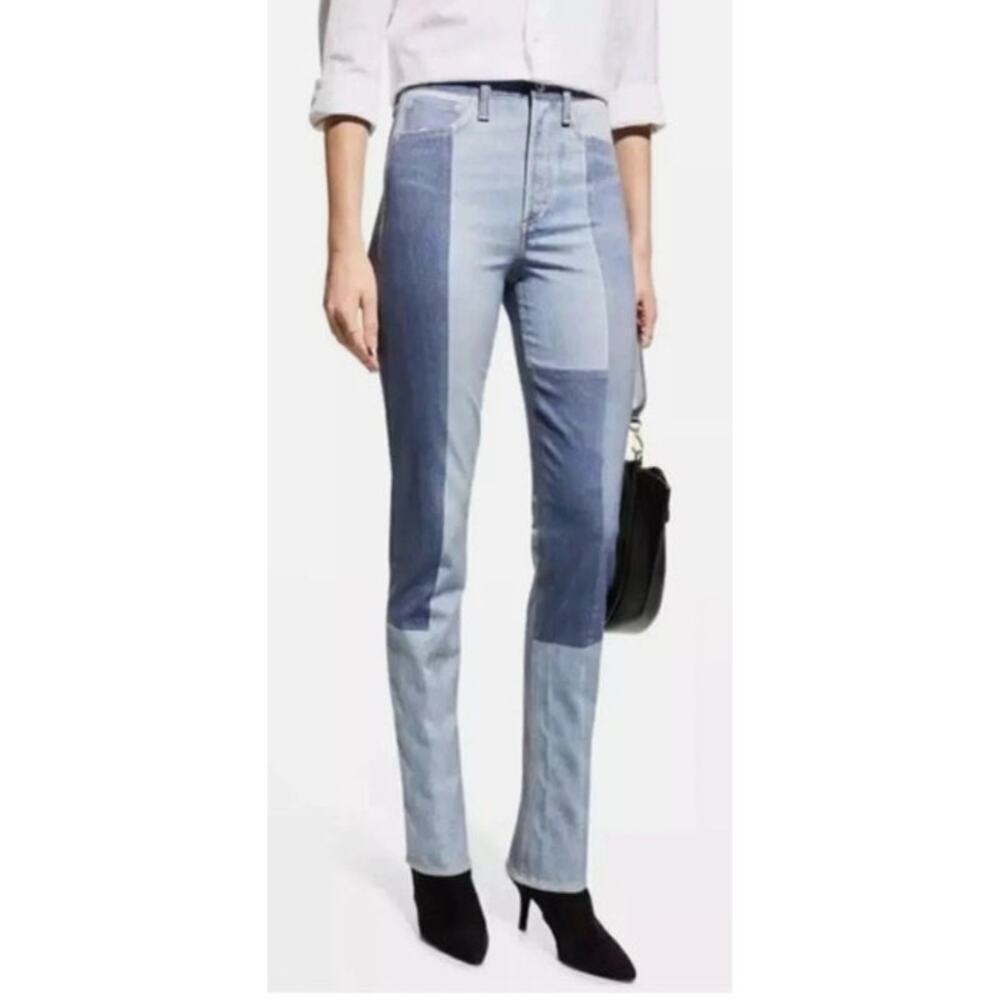 Rag & Bone Stretch Miramar Nina Cigarette Jeans Patchwork Byron Color NWT 26